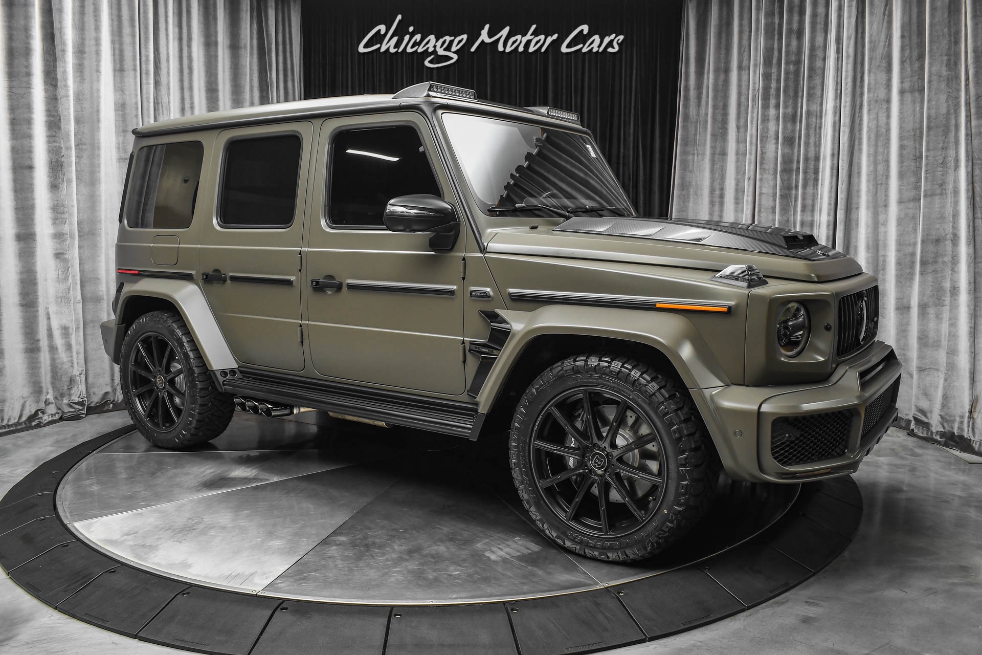 Mercedes Benz G Amg Suv Matte Olive Green Brabus Package Carbon